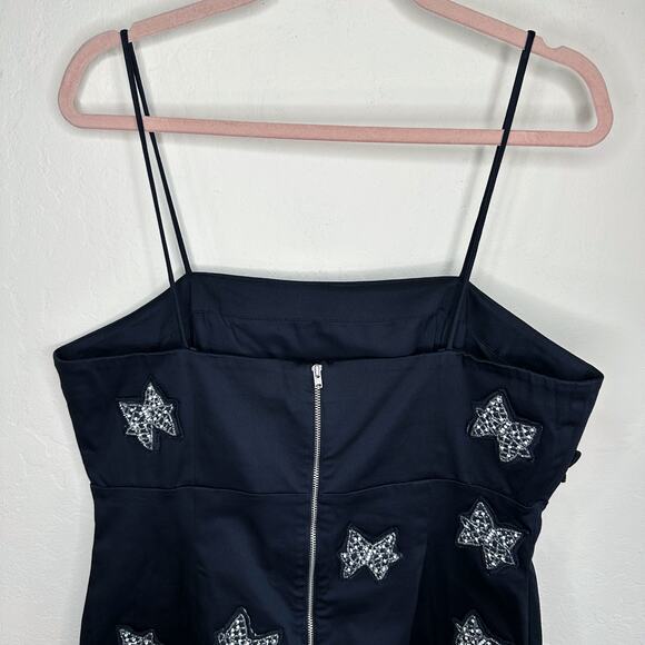 NWT Anthropologie Maeve The Brynne 3D Beaded Bow Spaghetti Strap Mini Dress 14 - Picture 10 of 15